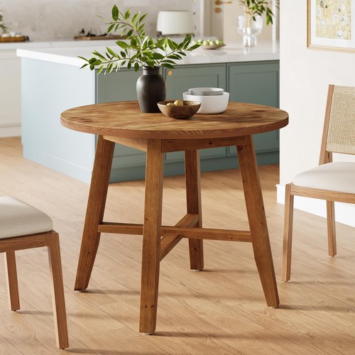 Solid wood round dining - solid,