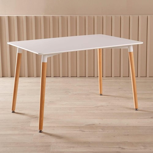 White dining table round - white,