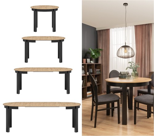 Extendable round dining - extendable,