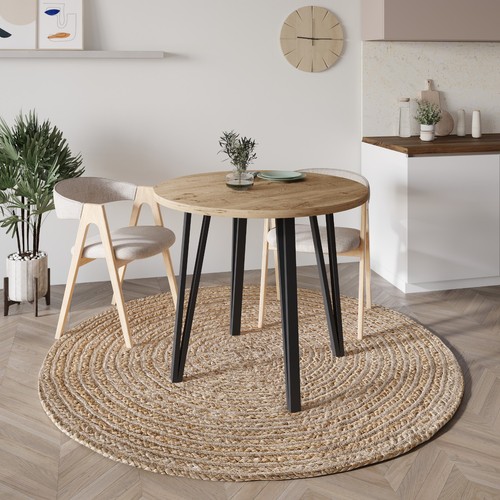 Modern round dining table - round,