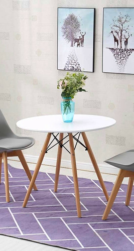 Round dining table white - round, top