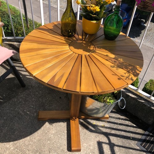 Garden wooden dining table - wooden,