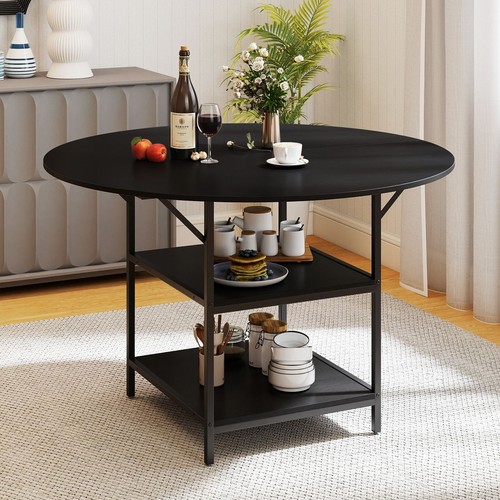 Round dining table storage - round,