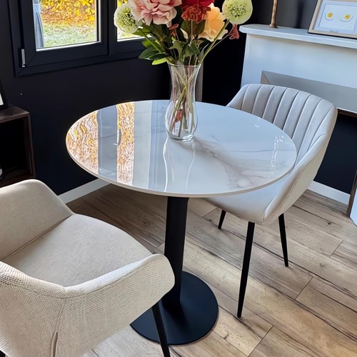 Heavy round tulip dining - dining, table