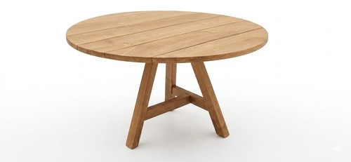 Solid wood round - solid, dining