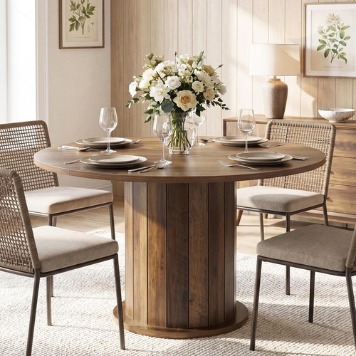 Round dining table for 4 - 47",
