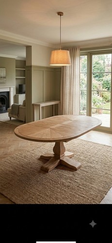 Solid oak round - solid, and