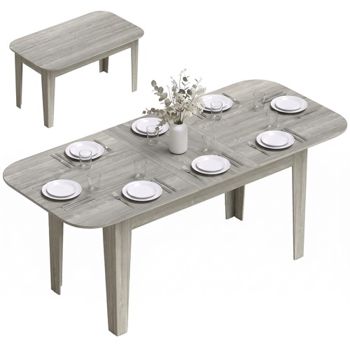 Homcom extendable oval - extendable, dining