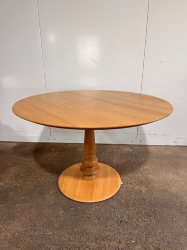 Solid wood round dining table - wood,