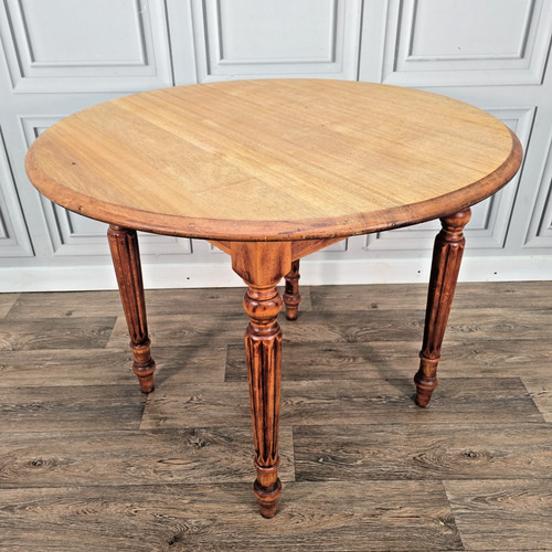 Vintage round dining table - dining,