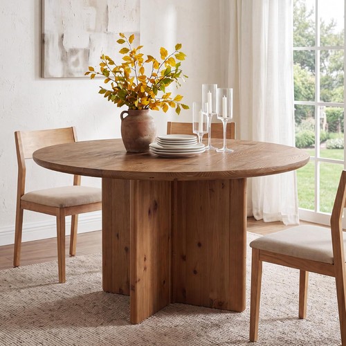 120cm round solid wood dining - 120cm,