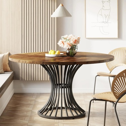 Round dining table - round,
