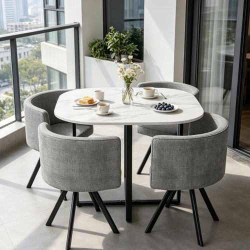 Compact dining table and tub - 4,