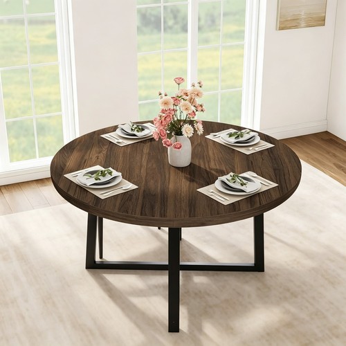 Round dining table for 6 - round,
