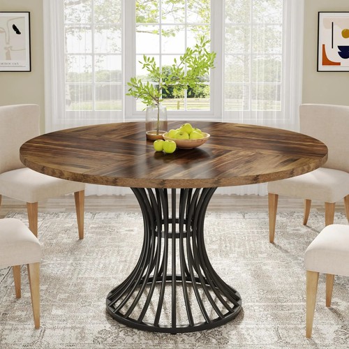 Round dining table - round,