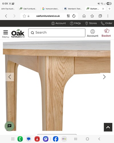 Durham round natural oak solid - round,