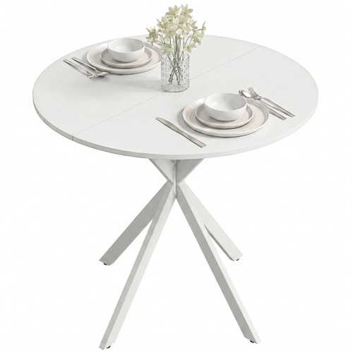 Homcom 80cm round dining - round,
