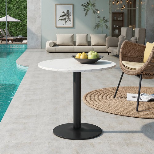 Square round bar table metal - bar,