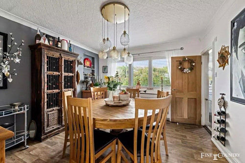 Round wood pedestal - wood, dining