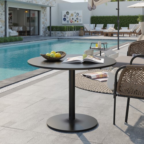 Round square pedal base - pedal, dining