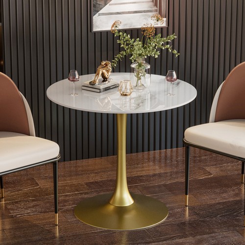 Round dining table marble - round,