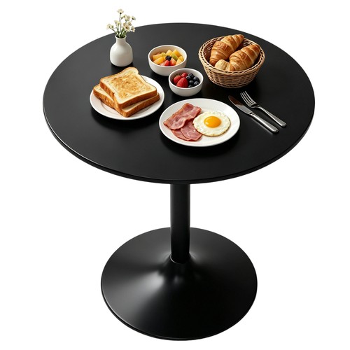 Homcom round dining - table, w/