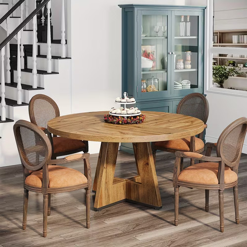 119 38cm round wooden - round,