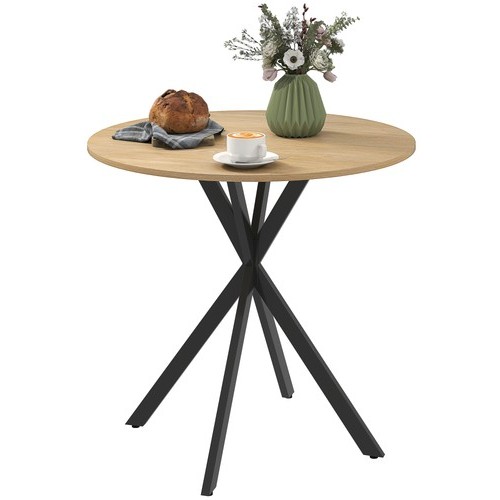 Homcom 80cm round dining - round,