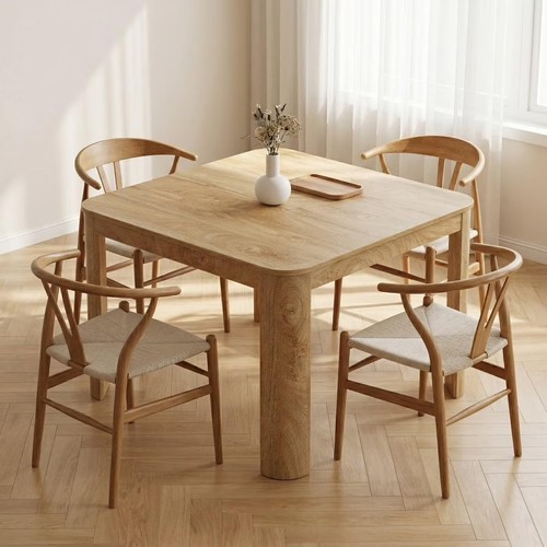 Square dining table - dining, 4